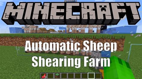 Each dispenser will eventually have one sheep standing in front of it. . Automatic sheep shearer minecraft